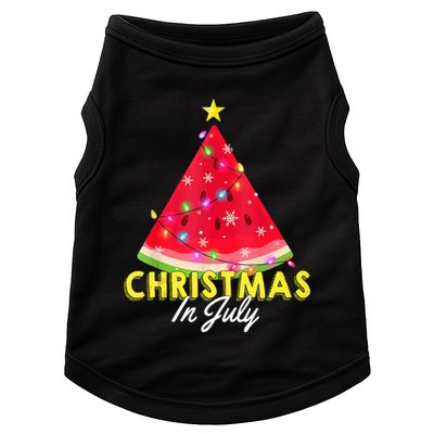 Christmas In July Watermelon Xmas Tree Summer M Tank Top Doggie Tank