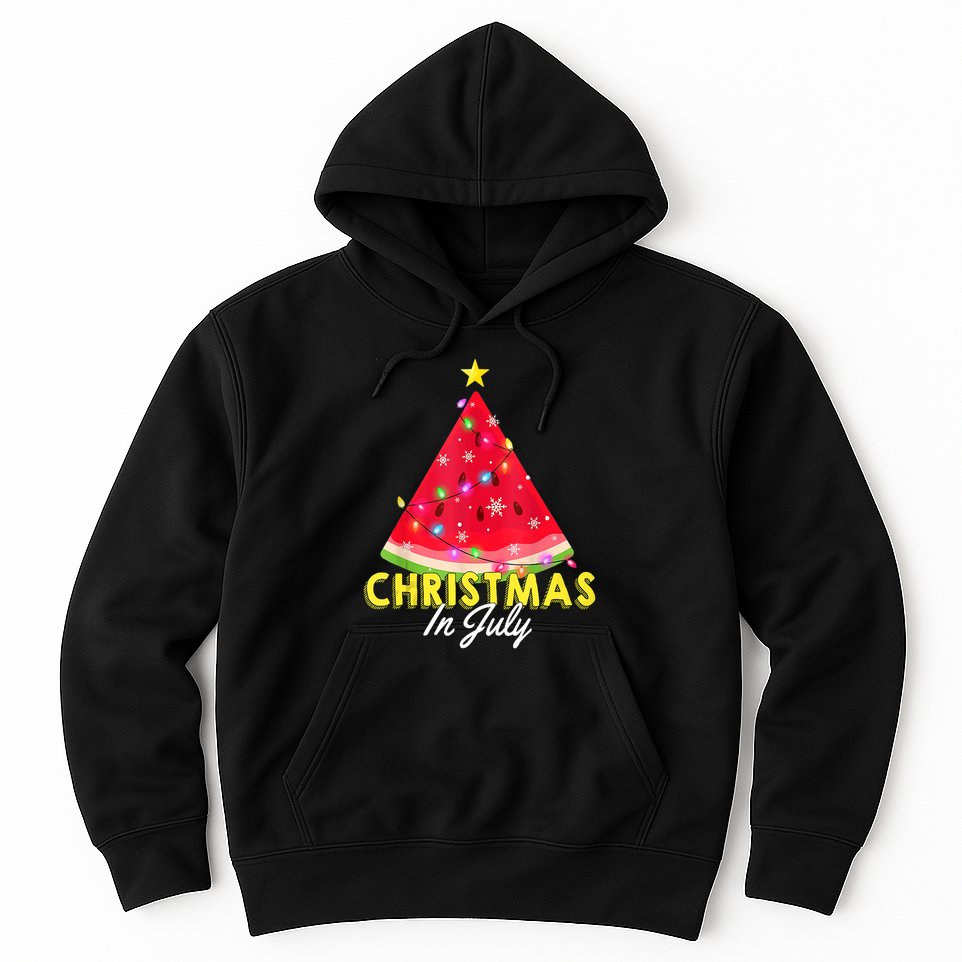 Christmas In July Watermelon Xmas Tree Summer M Tank Top Hoodie