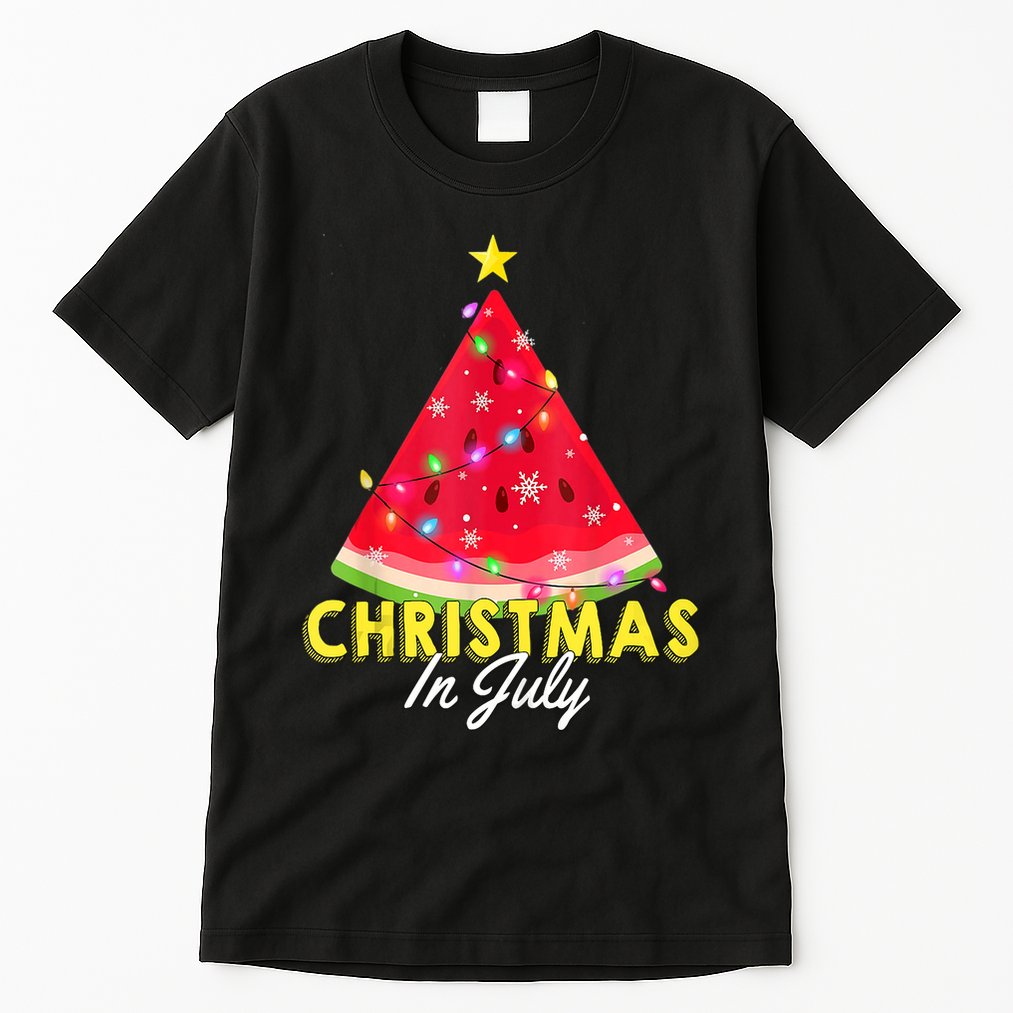 Christmas In July Watermelon Xmas Tree Summer M Tank Top Tall T-Shirt