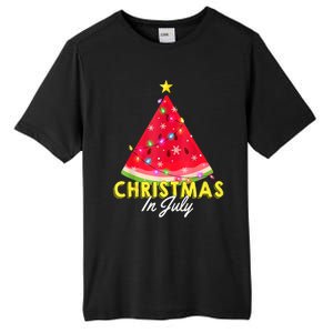 Christmas In July Watermelon Xmas Tree Summer M Tank Top Tall Fusion ChromaSoft Performance T-Shirt