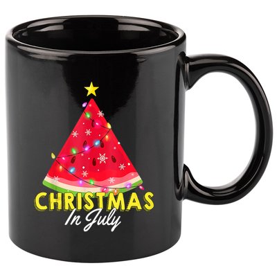 Christmas In July Watermelon Xmas Tree Summer M Tank Top 11oz C Handle Ceramic Mug