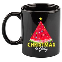 Christmas In July Watermelon Xmas Tree Summer M Tank Top 11oz C Handle Ceramic Mug