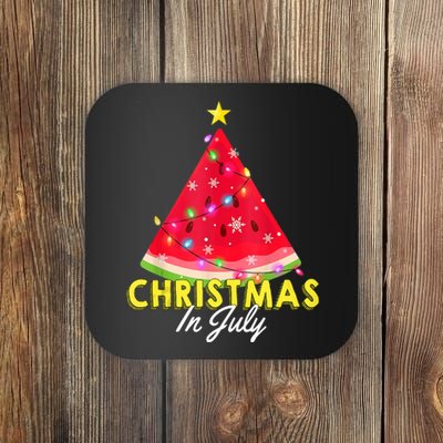 Christmas In July Watermelon Xmas Tree Summer M Tank Top Coaster