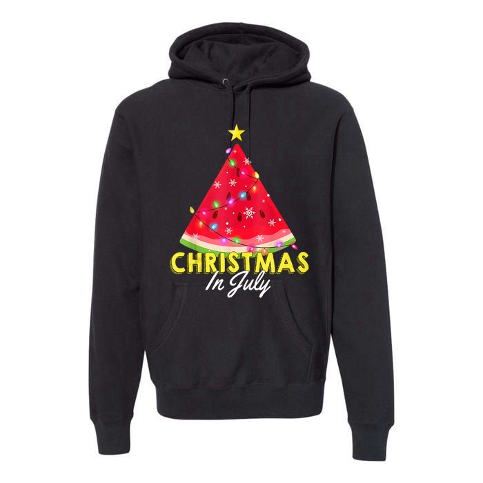 Christmas In July Watermelon Xmas Tree Summer M Tank Top Premium Hoodie