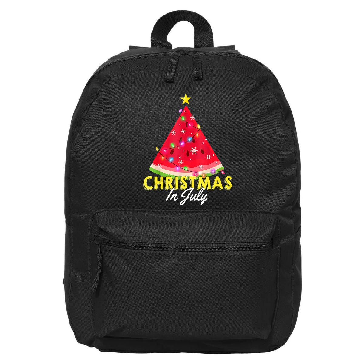 Christmas In July Watermelon Xmas Tree Summer M Tank Top 16 in Basic Backpack