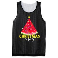 Christmas In July Watermelon Xmas Tree Summer M Tank Top Mesh Reversible Basketball Jersey Tank