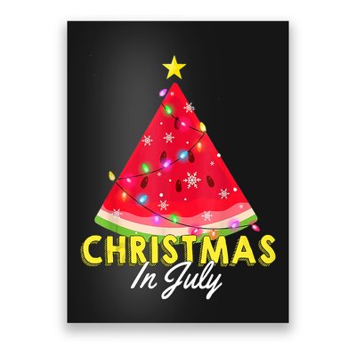Christmas In July Watermelon Xmas Tree Summer M Tank Top Poster