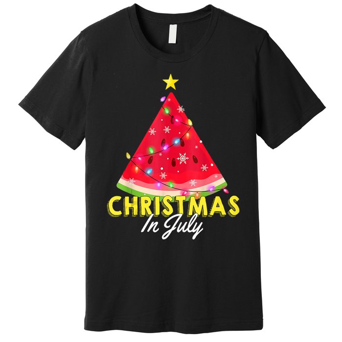 Christmas In July Watermelon Xmas Tree Summer M Tank Top Premium T-Shirt