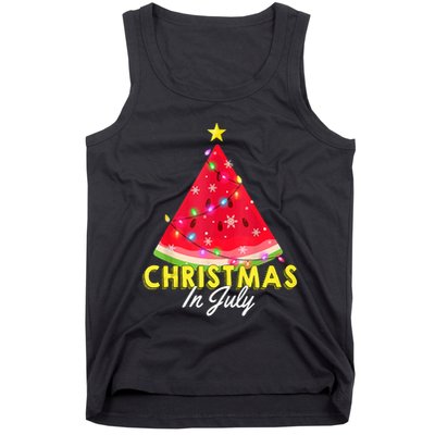 Christmas In July Watermelon Xmas Tree Summer M Tank Top Tank Top
