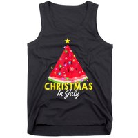 Christmas In July Watermelon Xmas Tree Summer M Tank Top Tank Top