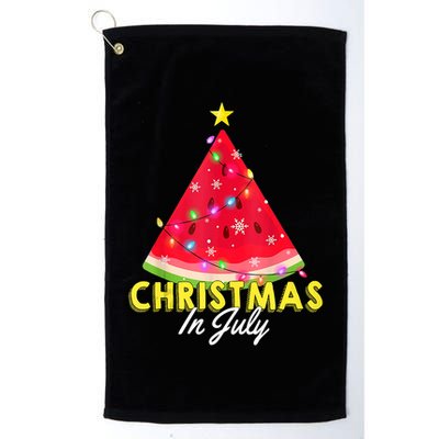 Christmas In July Watermelon Xmas Tree Summer M Tank Top Golf Towel