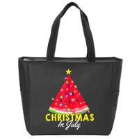 Christmas In July Watermelon Xmas Tree Summer M Tank Top Zip Tote Bag