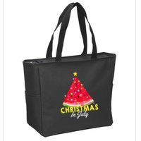 Christmas In July Watermelon Xmas Tree Summer M Tank Top Zip Tote Bag