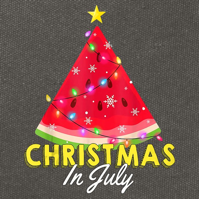 Christmas In July Watermelon Xmas Tree Summer M Tank Top Cotton Canvas Backpack