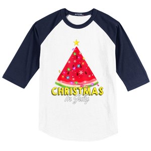 Christmas In July Watermelon Xmas Tree Summer M Tank Top Baseball Sleeve Shirt