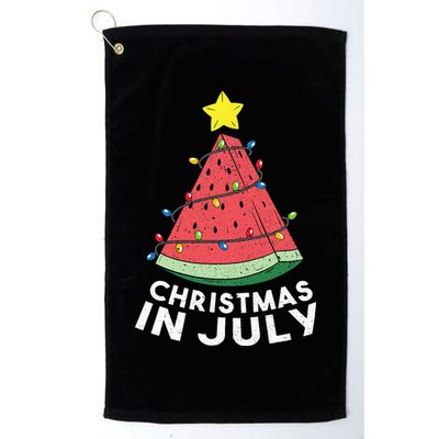 Christmas In July Summer Watermelon Xmas Tree Golf Towel