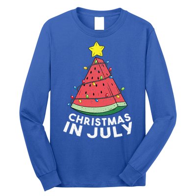 Christmas In July Summer Watermelon Xmas Tree Long Sleeve Shirt