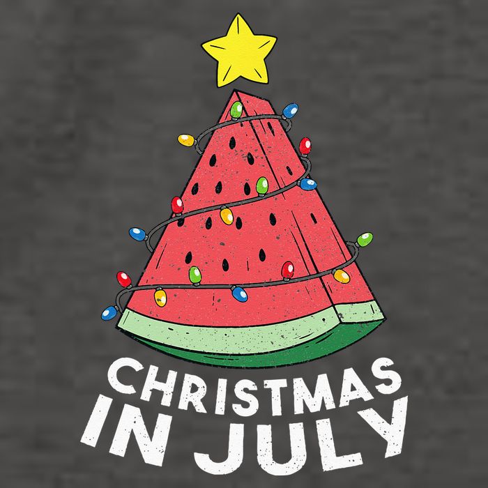 Christmas In July Summer Watermelon Xmas Tree Vector Backpack