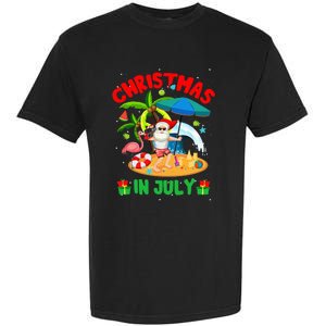 Christmas In July Funny Summer Xmas Garment-Dyed Heavyweight T-Shirt