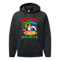 Christmas In July Funny Summer Xmas Performance Fleece Hoodie