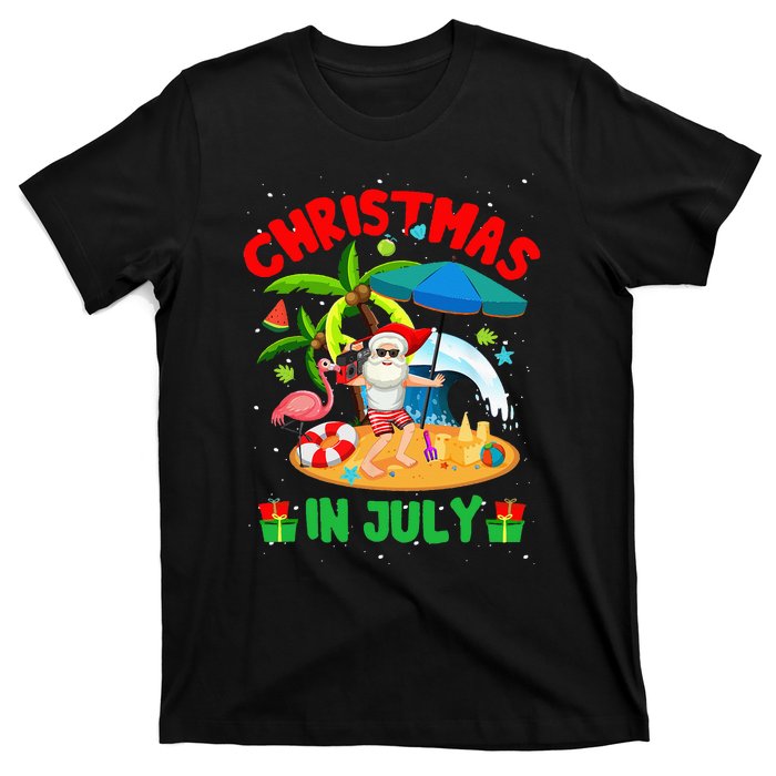 Christmas In July Funny Summer Xmas T-Shirt