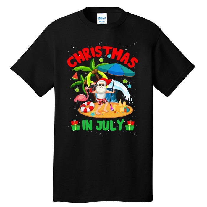 Christmas In July Funny Summer Xmas Tall T-Shirt