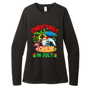 Christmas In July Funny Summer Xmas Womens CVC Long Sleeve Shirt