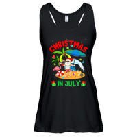 Christmas In July Funny Summer Xmas Ladies Essential Flowy Tank