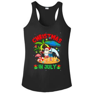 Christmas In July Funny Summer Xmas Ladies PosiCharge Competitor Racerback Tank