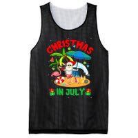 Christmas In July Funny Summer Xmas Mesh Reversible Basketball Jersey Tank