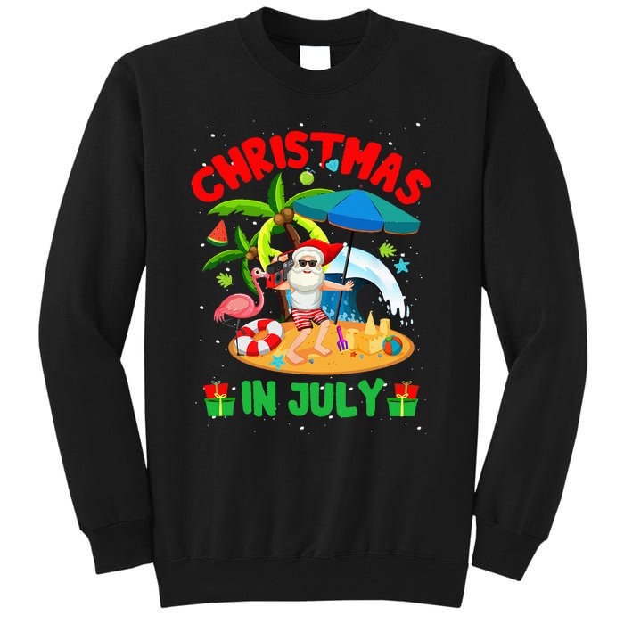 Christmas In July Funny Summer Xmas Tall Sweatshirt