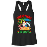 Christmas In July Funny Summer Xmas Women's Racerback Tank