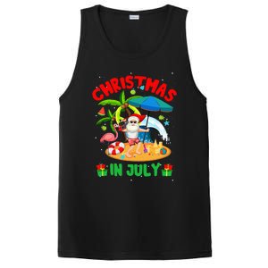 Christmas In July Funny Summer Xmas PosiCharge Competitor Tank