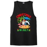 Christmas In July Funny Summer Xmas PosiCharge Competitor Tank