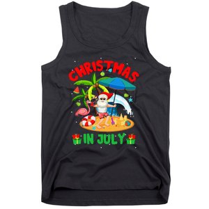 Christmas In July Funny Summer Xmas Tank Top