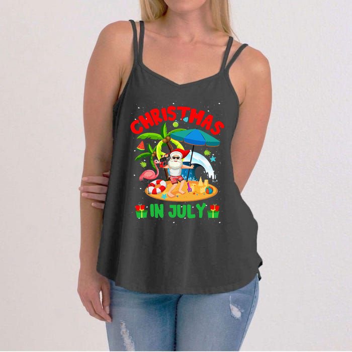 Christmas In July Funny Summer Xmas Women's Strappy Tank