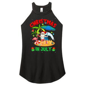 Christmas In July Funny Summer Xmas Women's Perfect Tri Rocker Tank