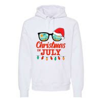 Christmas In July With Sunglasses Santa Hat For Summer Xmas Tank Top Premium Hoodie