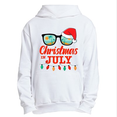 Christmas In July With Sunglasses Santa Hat For Summer Xmas Tank Top Urban Pullover Hoodie