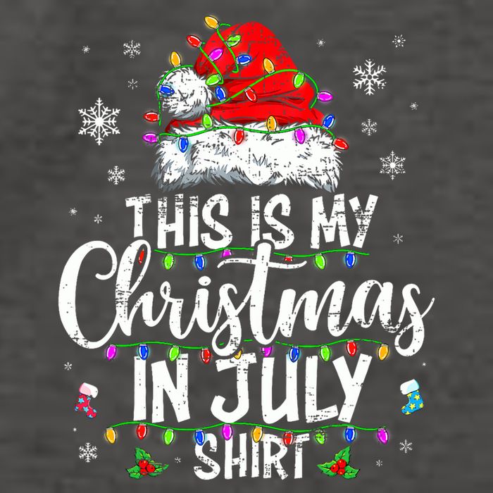 Christmas In July Santa Hat Summer Beach Vacation Xmas Vector Backpack