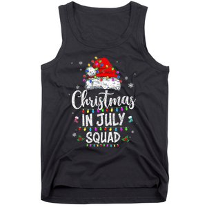 Christmas In July Squad Funny Summer Xmas Men Women Kids Tank Top