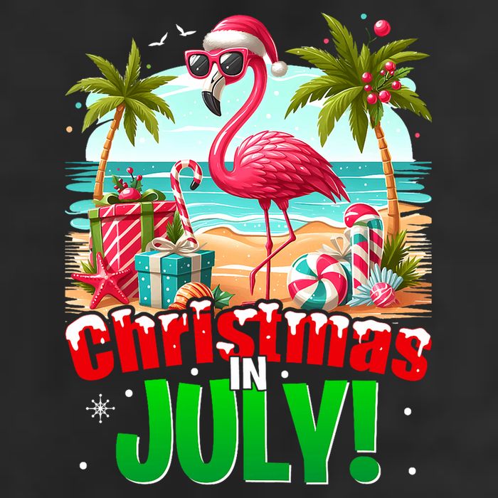 Christmas In July Flamingo Beach Summer Hawaii Cool Comfort Performance Bucket Hat