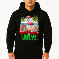 Christmas In July Flamingo Beach Summer Hawaii Hoodie