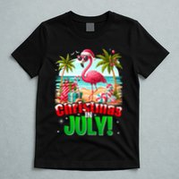 Christmas In July Flamingo Beach Summer Hawaii T-Shirt