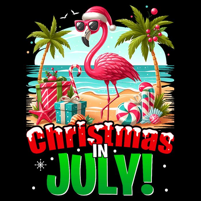 Christmas In July Flamingo Beach Summer Hawaii City Backpack