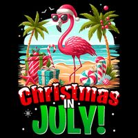 Christmas In July Flamingo Beach Summer Hawaii Bucket Hat