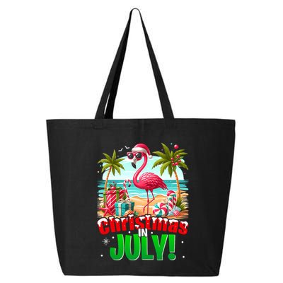 Christmas In July Flamingo Beach Summer Hawaii 25L Jumbo Tote