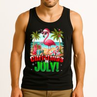 Christmas In July Flamingo Beach Summer Hawaii Tank Top
