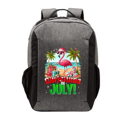 Christmas In July Flamingo Beach Summer Hawaii Vector Backpack