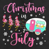 Christmas In July Flamingo Santa Hat Camper Camping Adult Drive Performance Visor